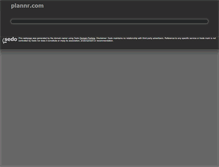 Tablet Screenshot of plannr.com